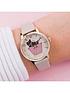  image of radley-pink-and-gold-detail-dog-in-basketnbsppink-leather-strap-ladies-watch