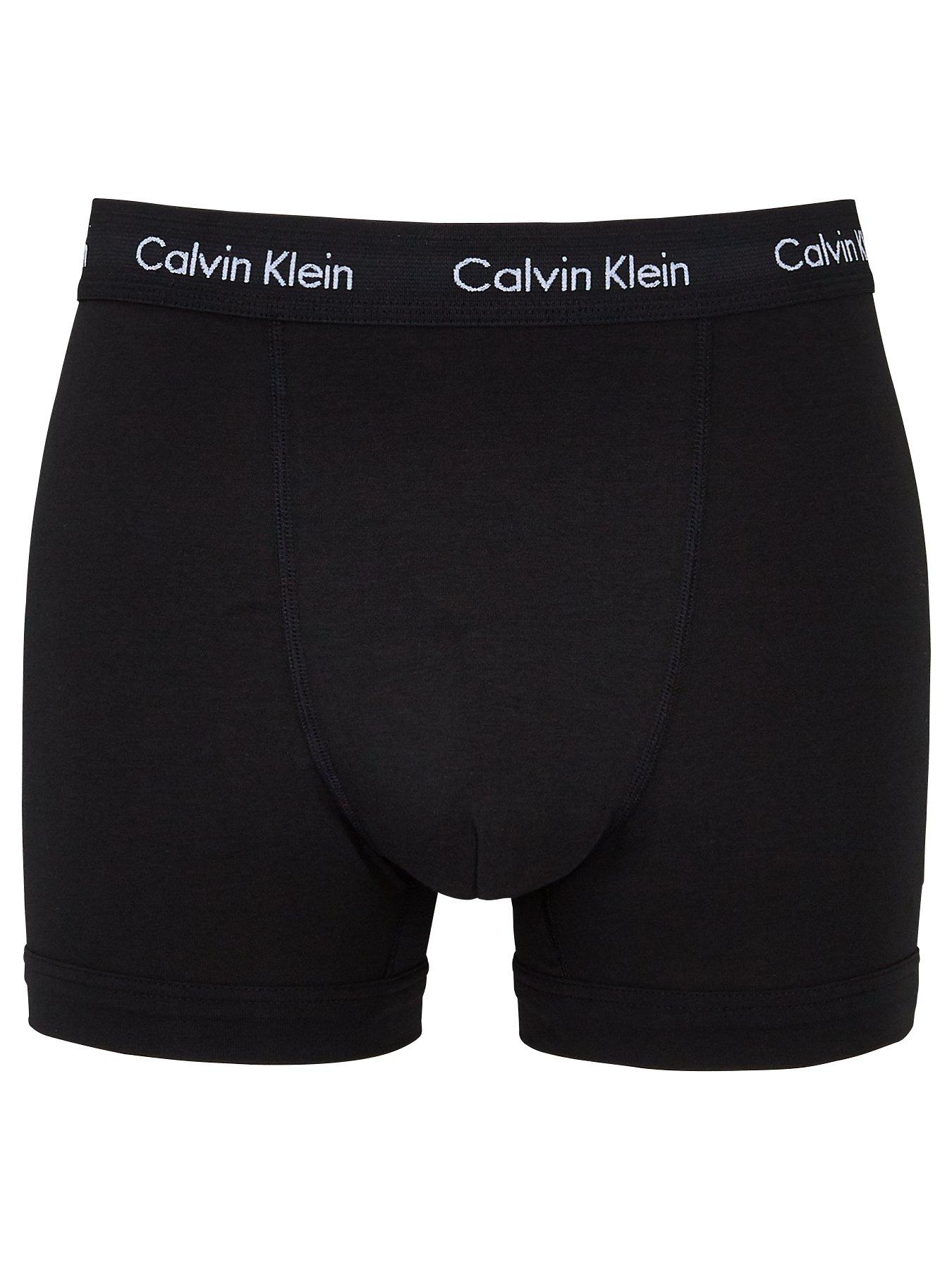 Calvin Klein Core 3 Pack Trunks - Black