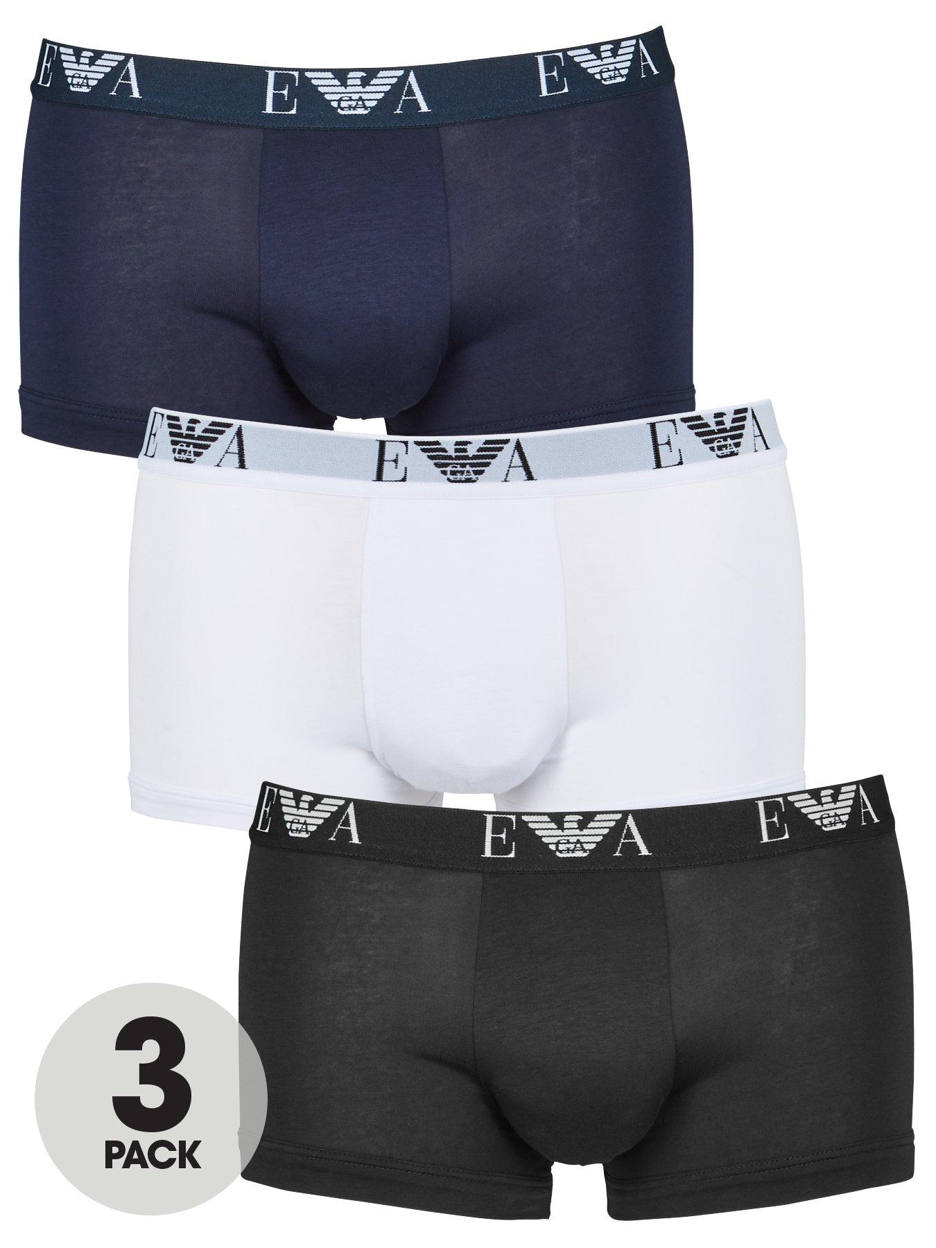 Image 1 of 3 of Emporio Armani Bodywear Emporio Armani 3 Pack Trunk - Multi