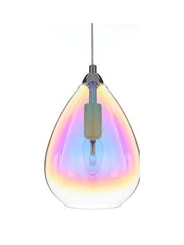 Very Esme Iridescent Glass Ceiling Pendant Light Picture