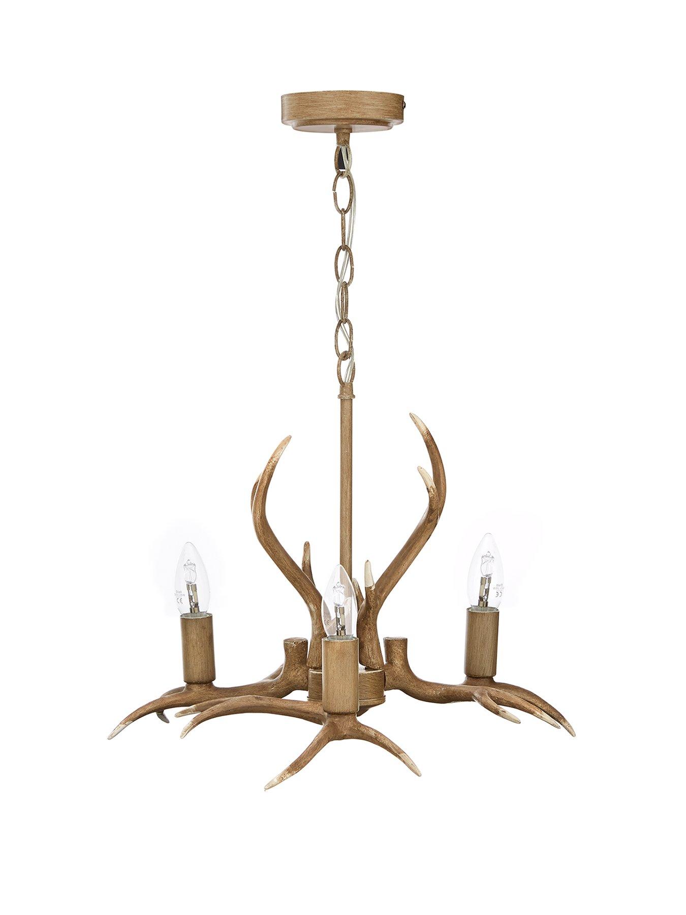 Antler 3 Light Ceiling Fixture