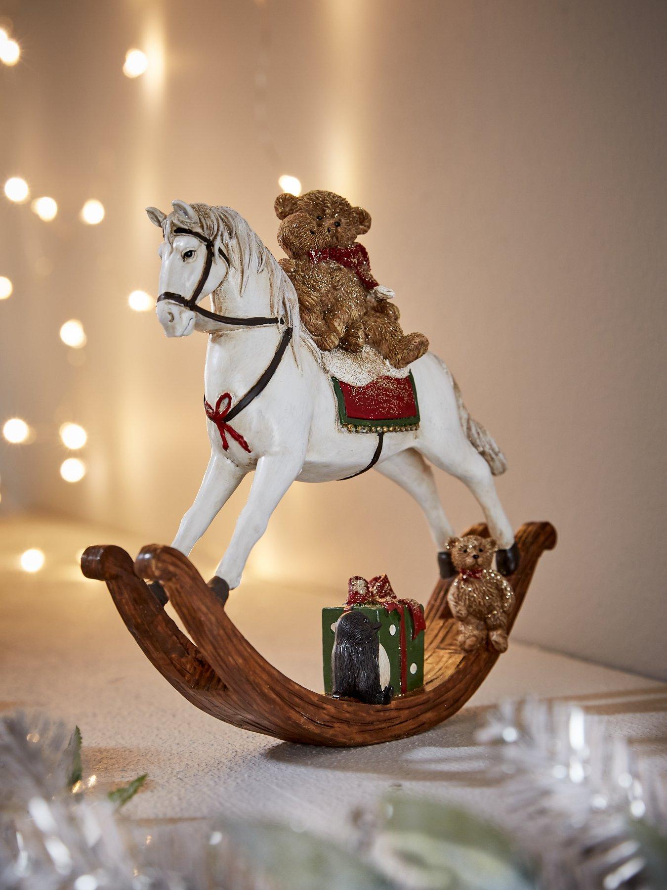 Gisela Graham Gisela Graham Rocking Horse Ornament Christmas