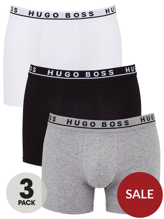 front image of boss-three-pack-boxer-briefs-monochrome