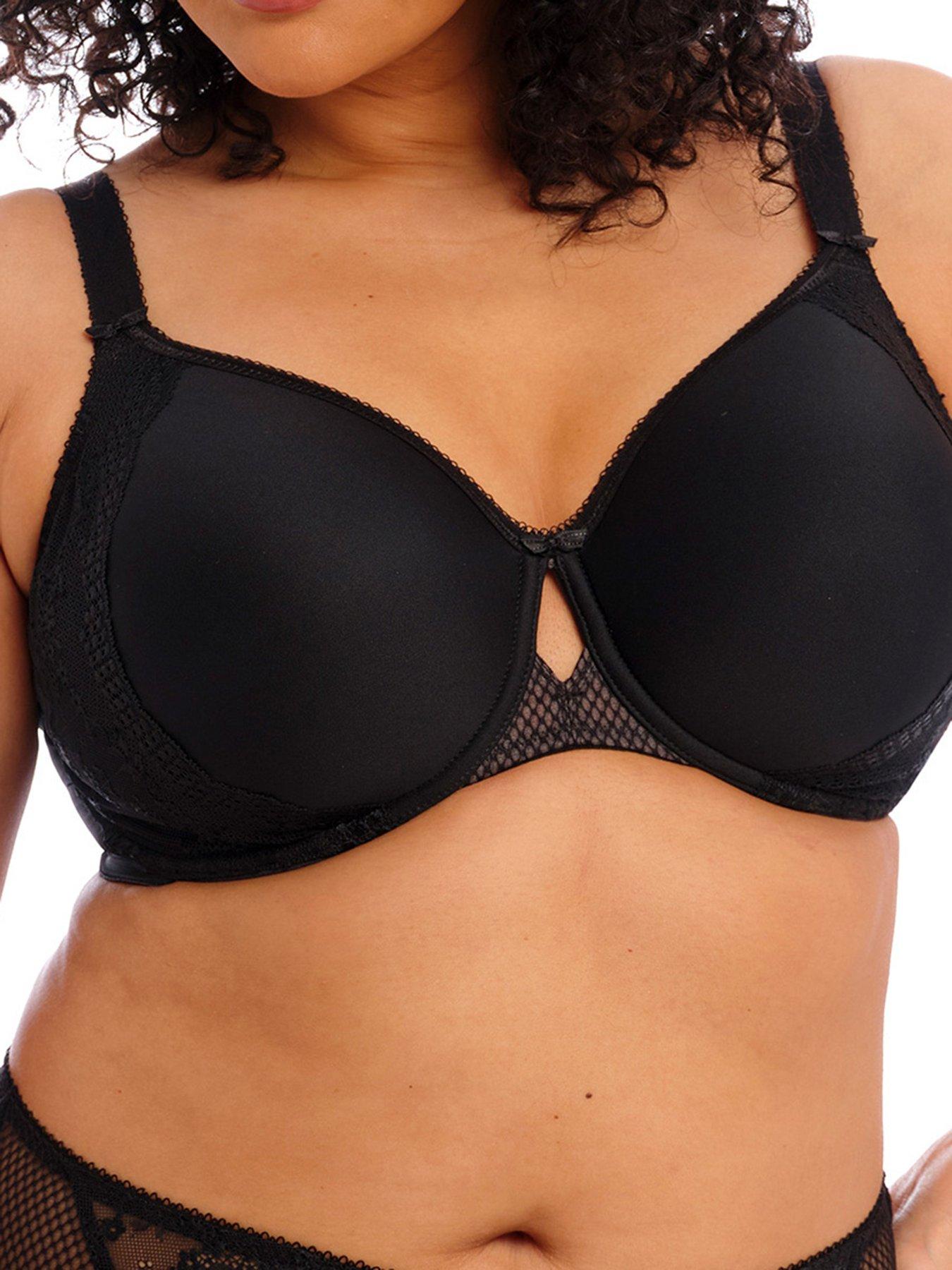 Elomi Charley Underwired Bandless Spacer Moulded Bra - Black