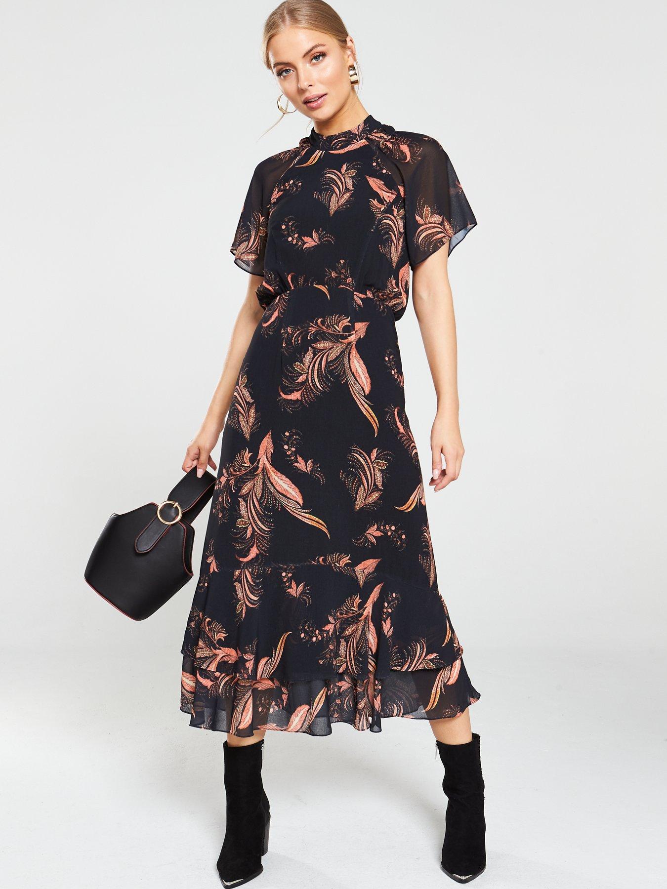 whistles black dress