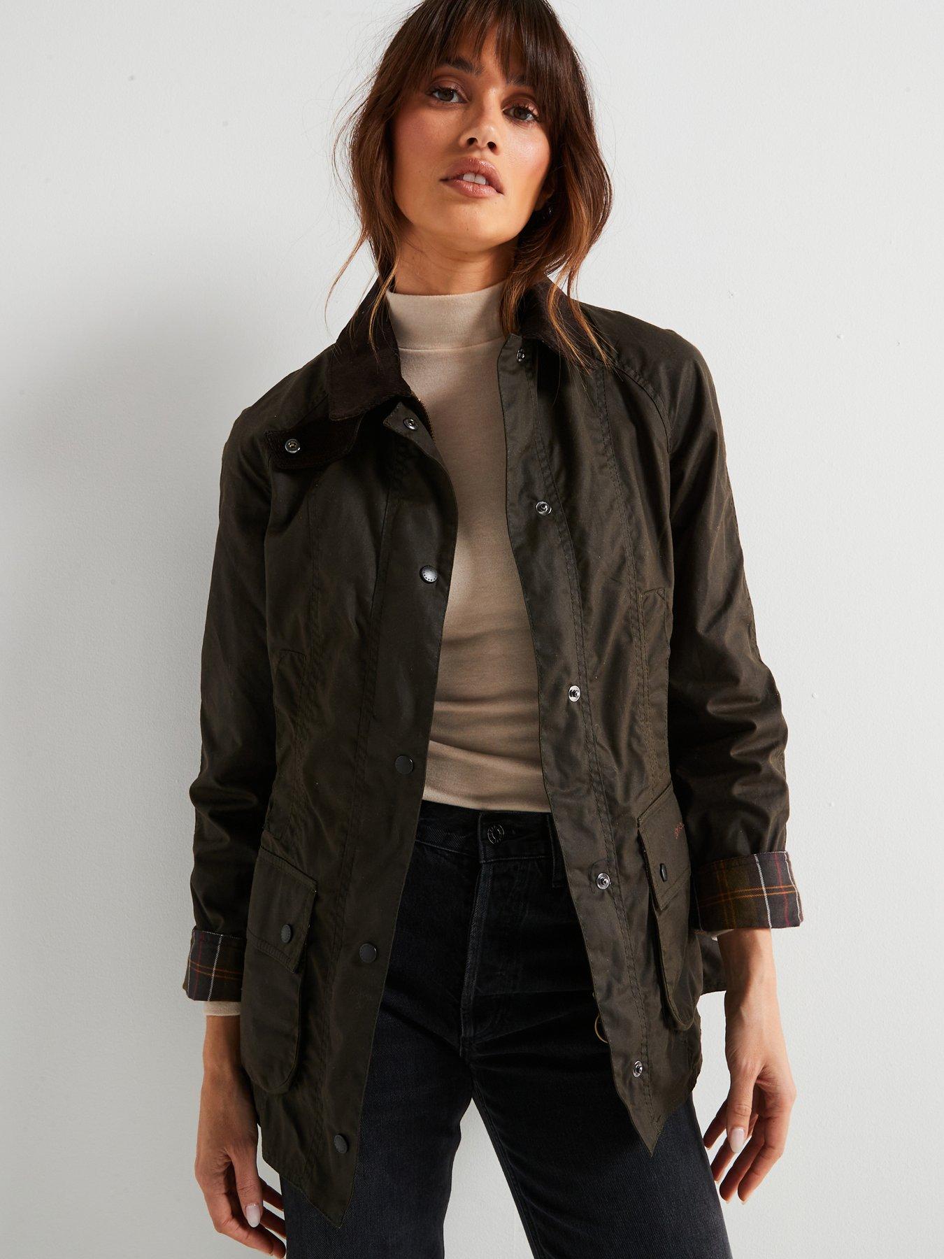Barbour Classic Beadnell® Wax Jacket Olive Littlewoods