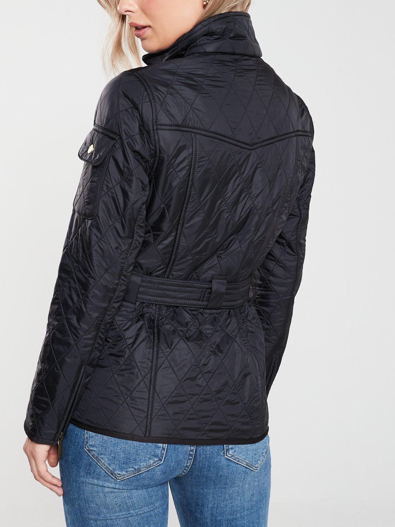 Image 2 of 4 of Barbour International International Polarquilt Fleece Lined Quilted Jacket - Black