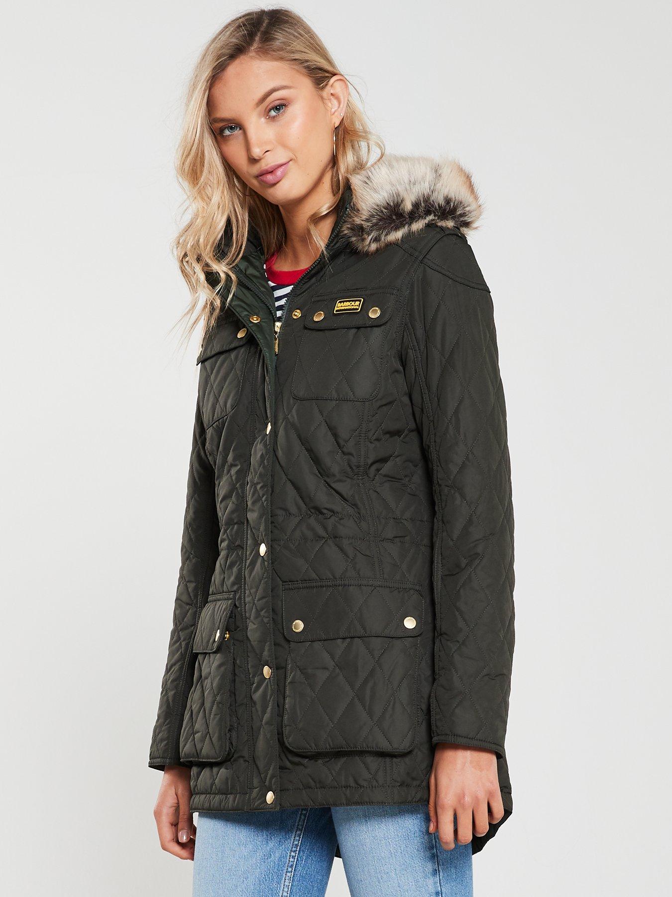 barbour international enduro quilted jacket