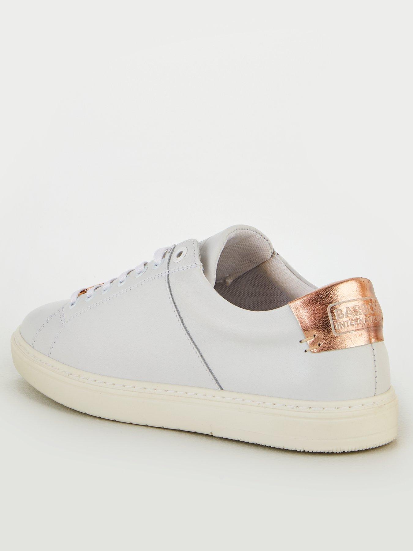 barbour white trainers