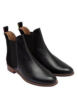 Joules Westbourne Leather Chelsea Boot - Black