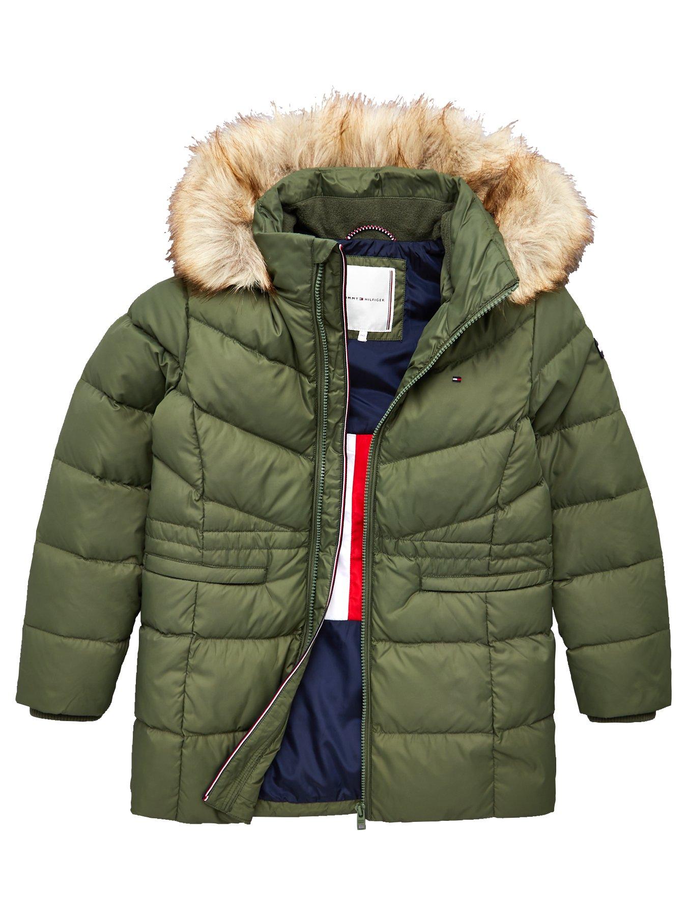 tommy hilfiger khaki parka