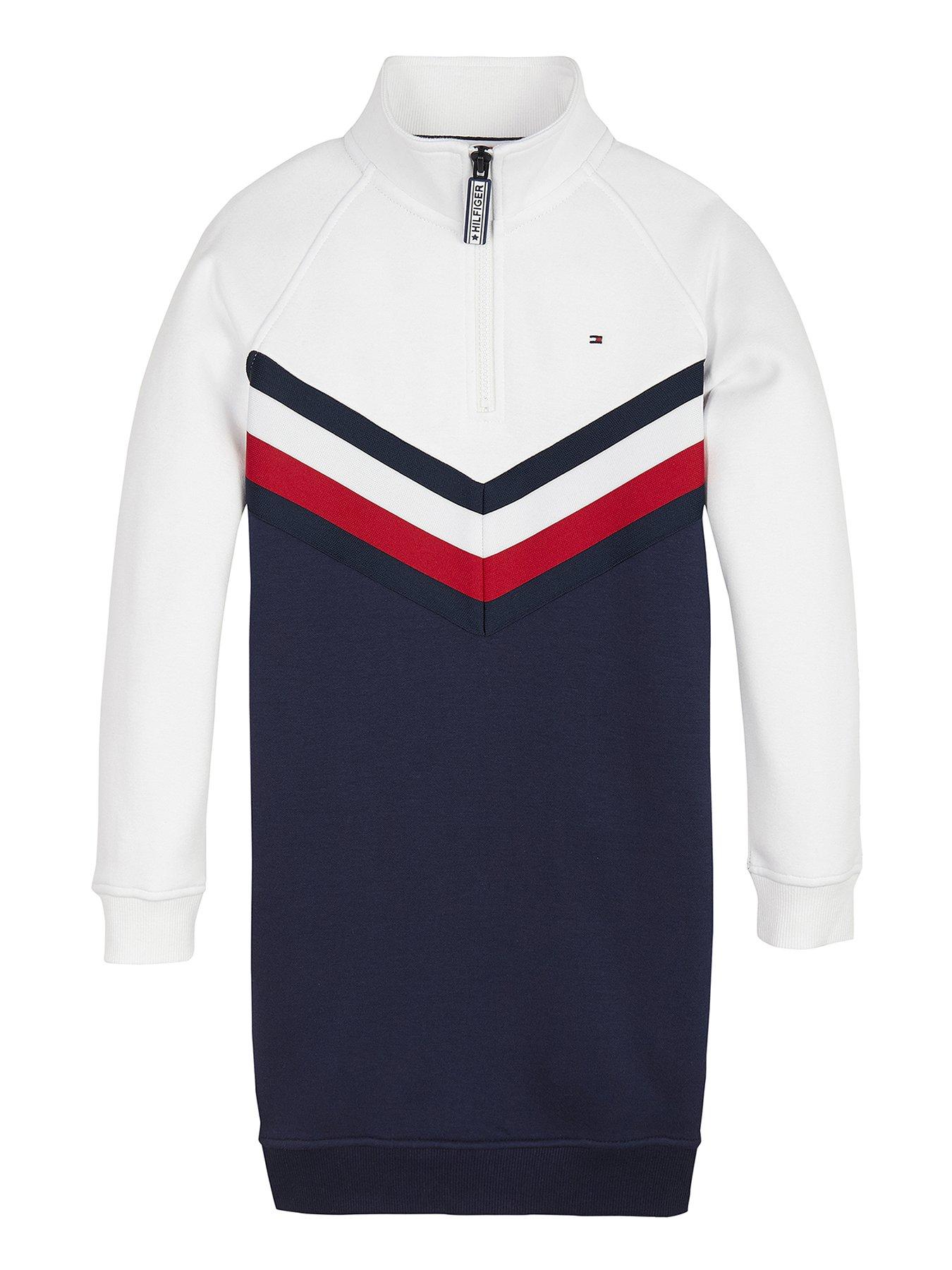 tommy hilfiger white half zip