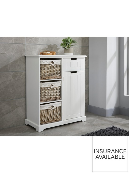 stillFront image of lloyd-pascal-burford-ready-assembled-painted-side-by-side-bathroom-storage-unit-white