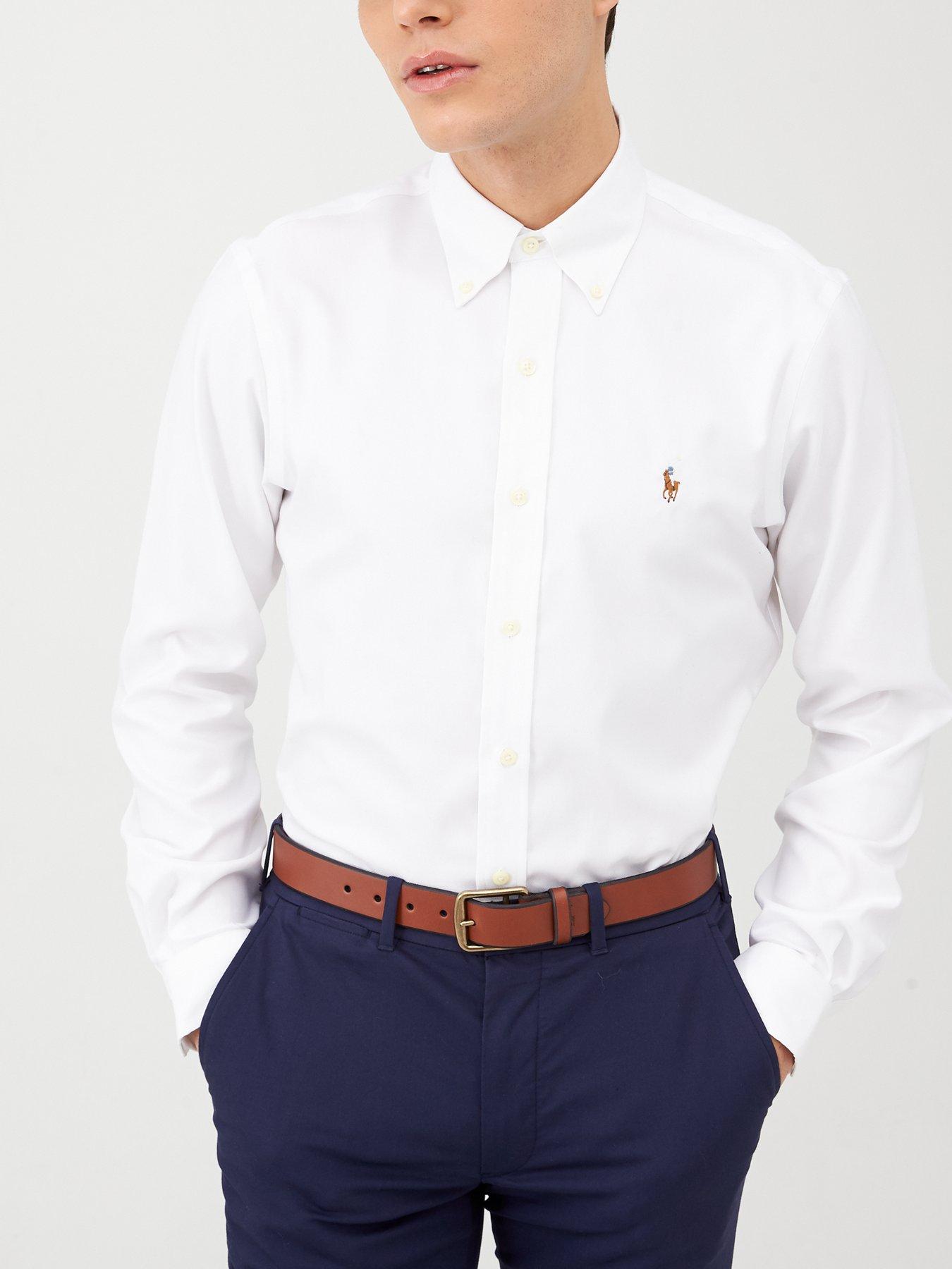 white polo oxford shirt