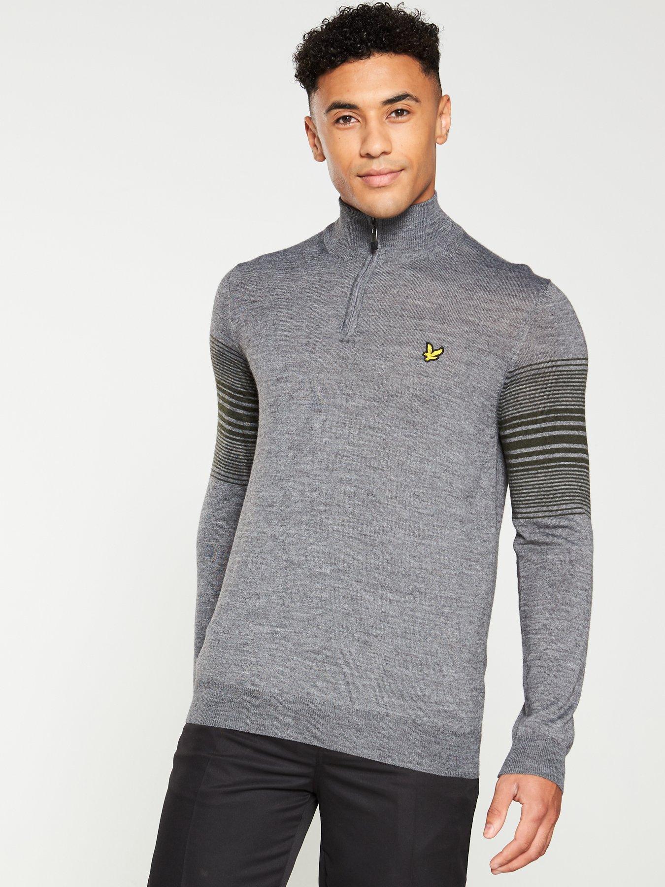 grey golf jumper