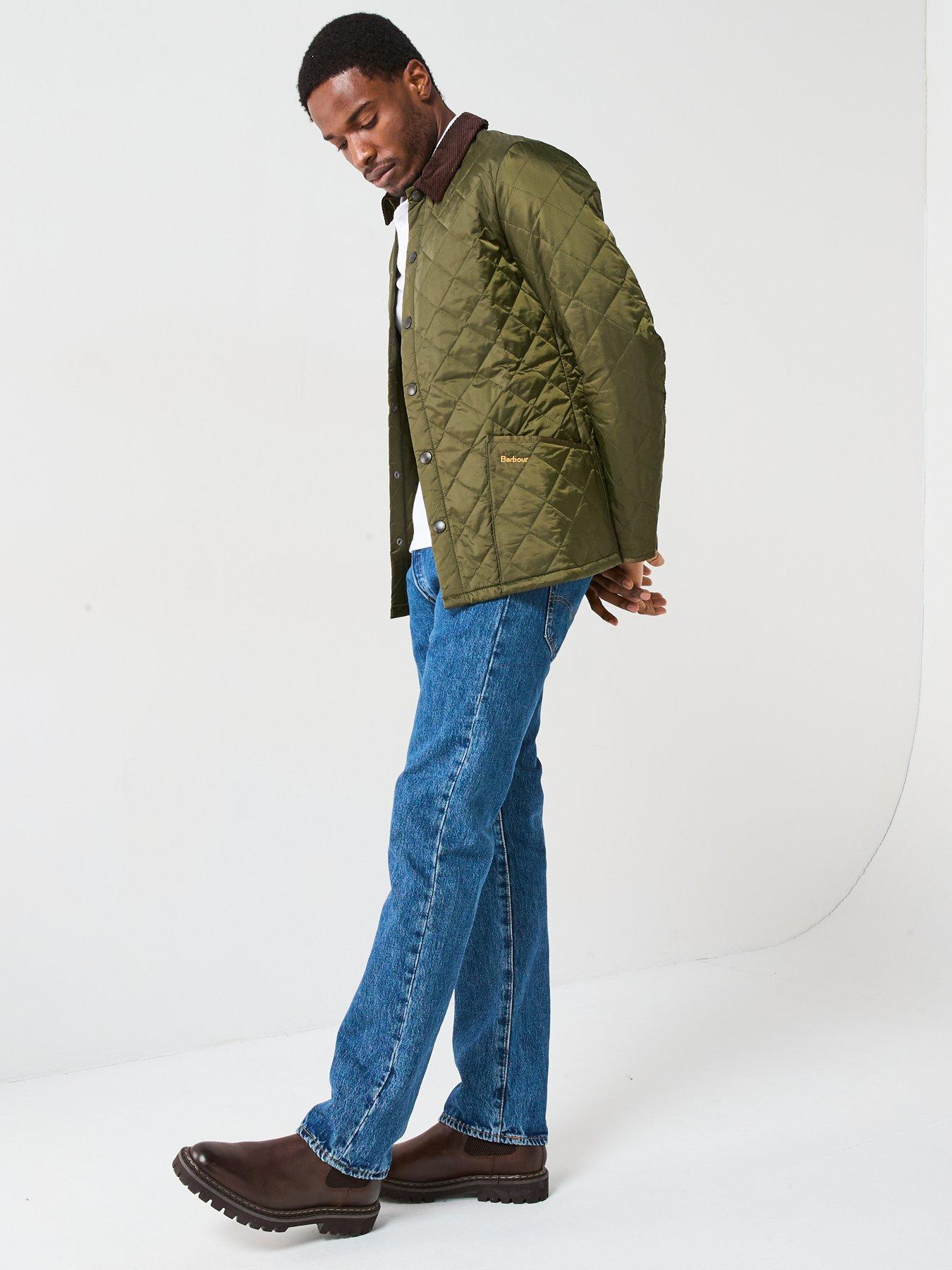 Barbour Heritage Liddesdale Quilted Jacket Dark Green Littlewoods