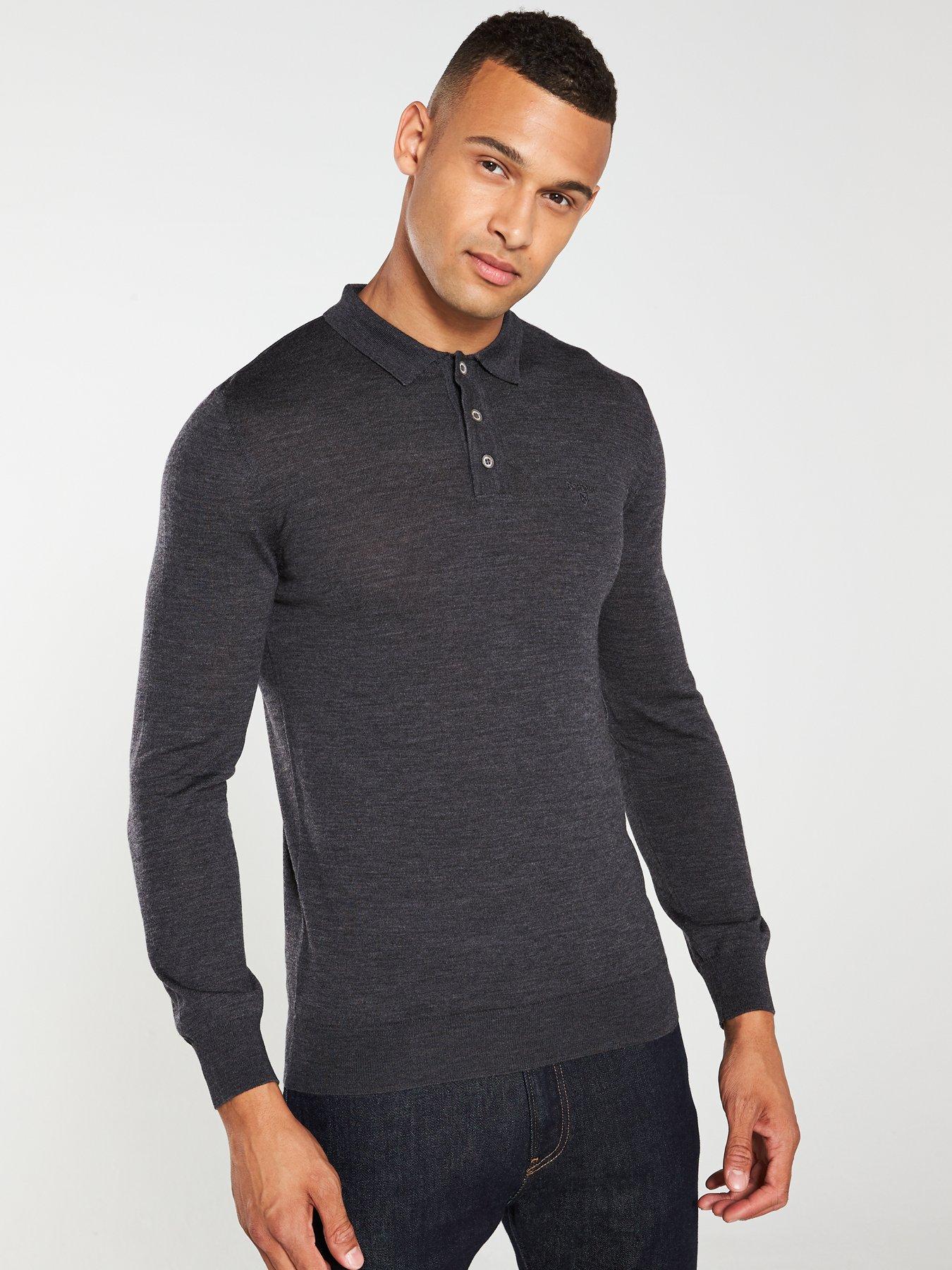 barbour long sleeve polo shirt