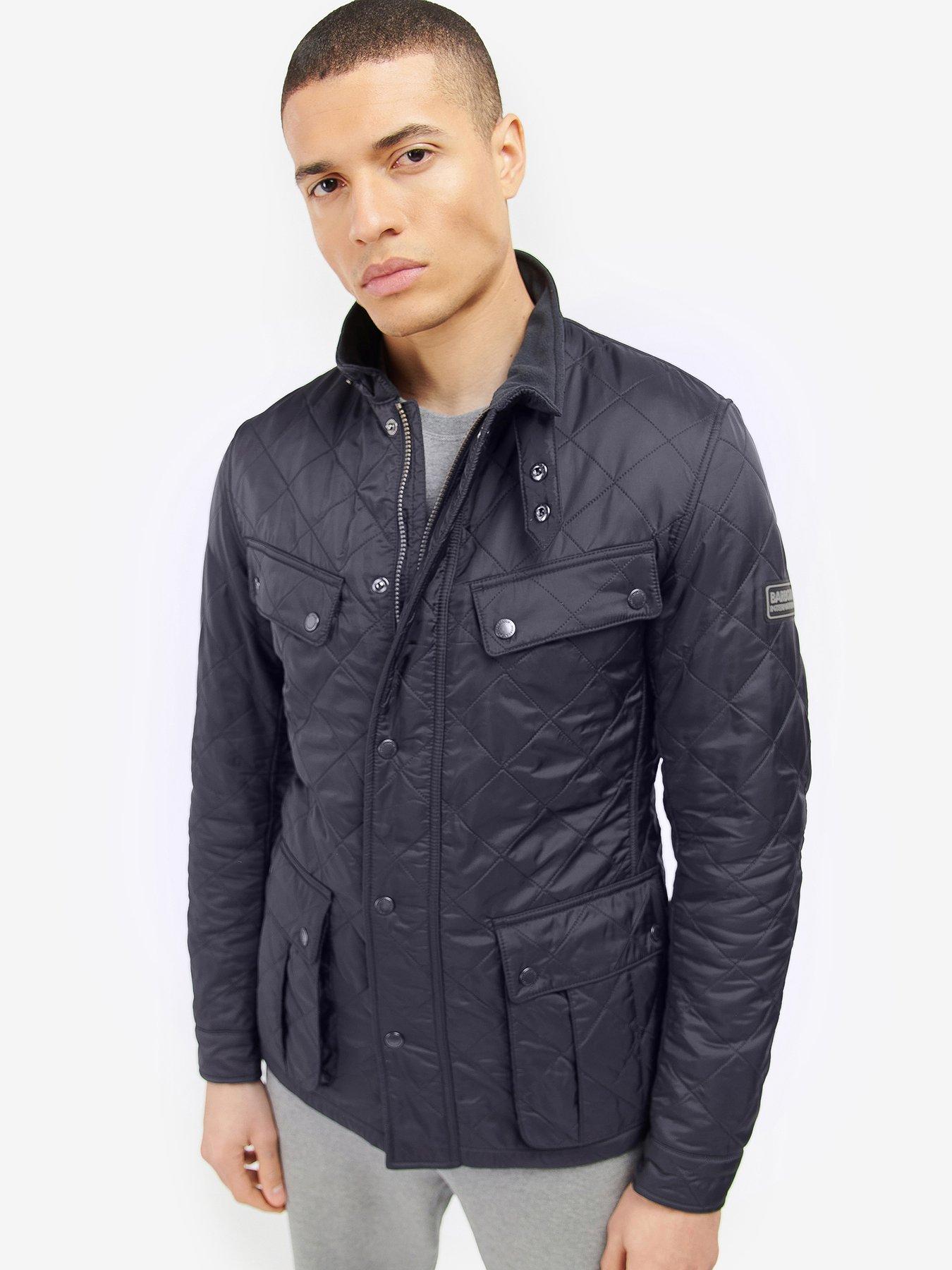 Barbour ariel polarquilt jacket navy on sale