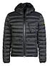  image of barbour-international-ouston-hooded-quilted-coat-black