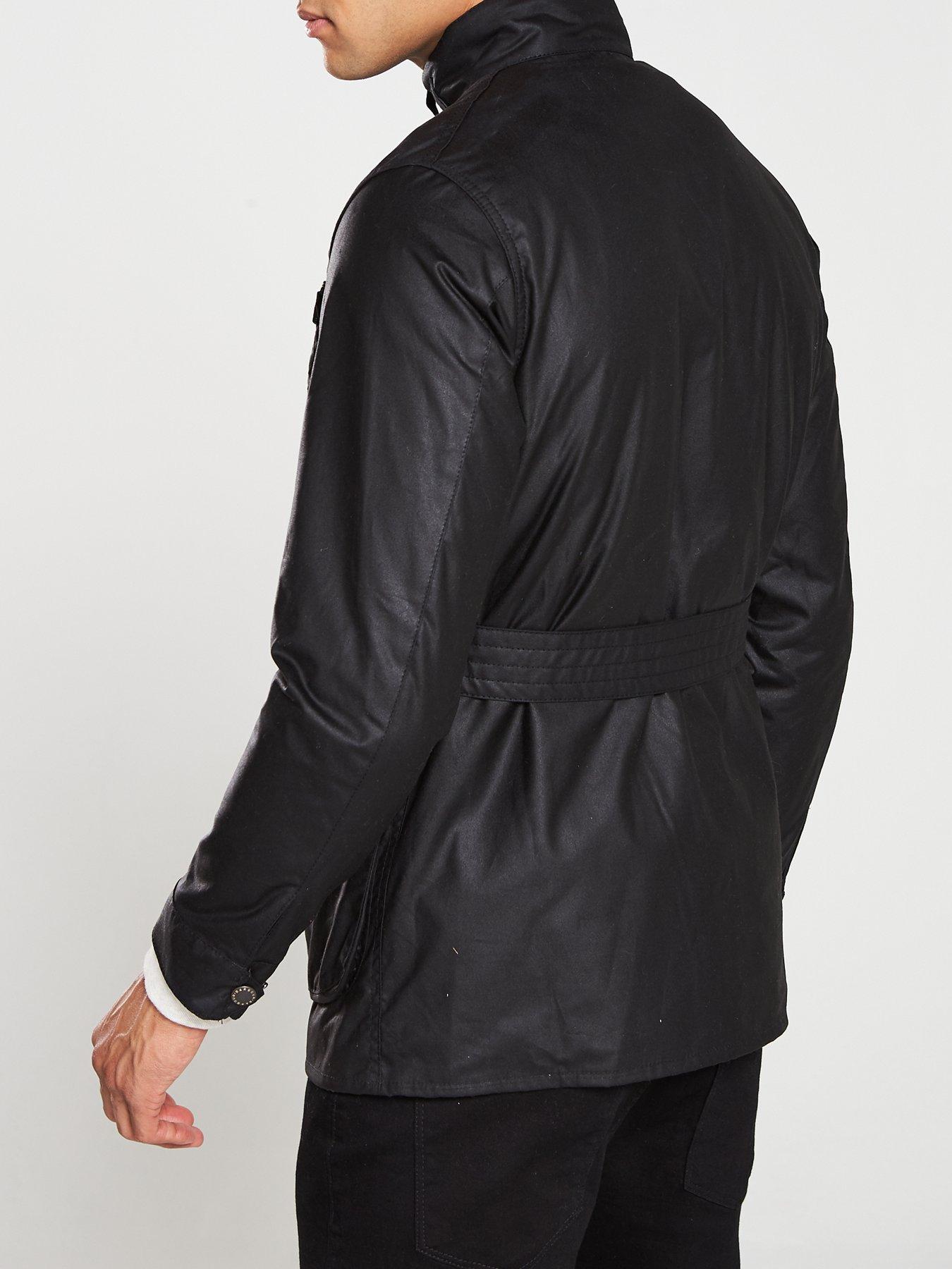 Image 2 of 4 of Barbour International Slim Wax Jacket - Black