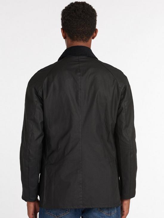 stillFront image of barbour-ashby-wax-jacket-black