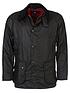 image of barbour-ashby-wax-jacket-black