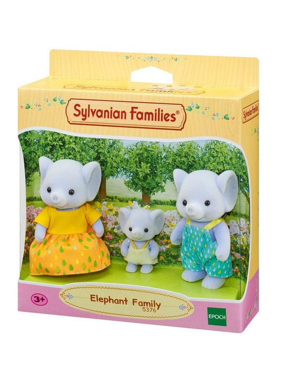front image of sylvanian-families-elephant-family