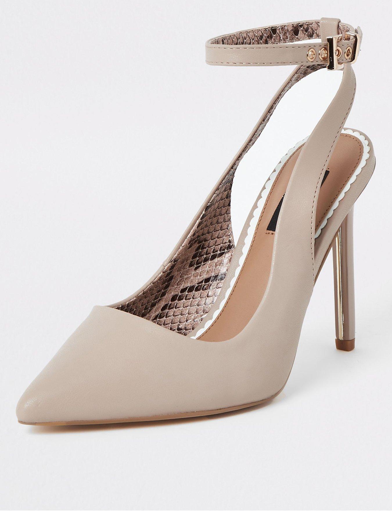 river island pink court shoes