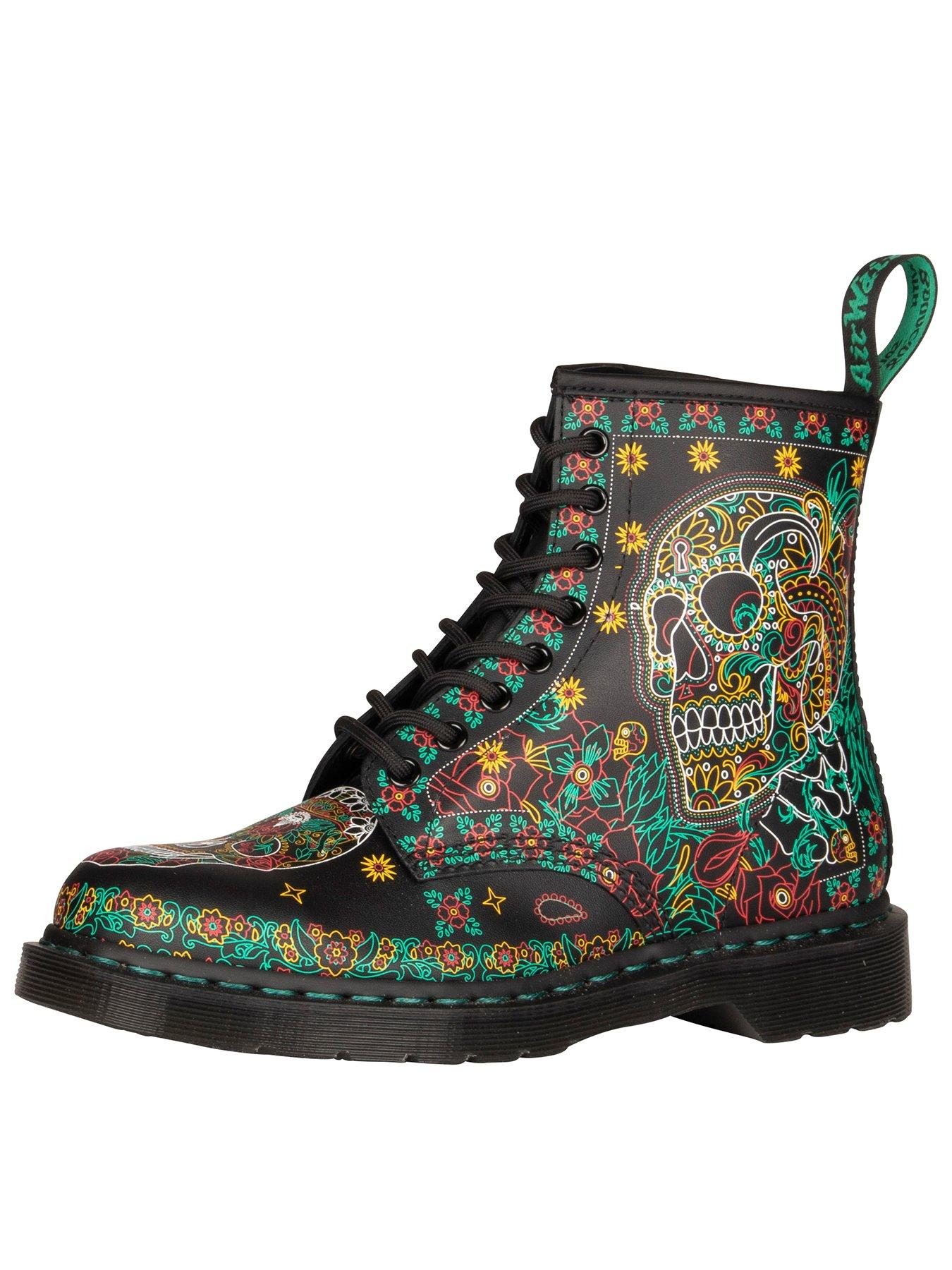 doc martens skull boots