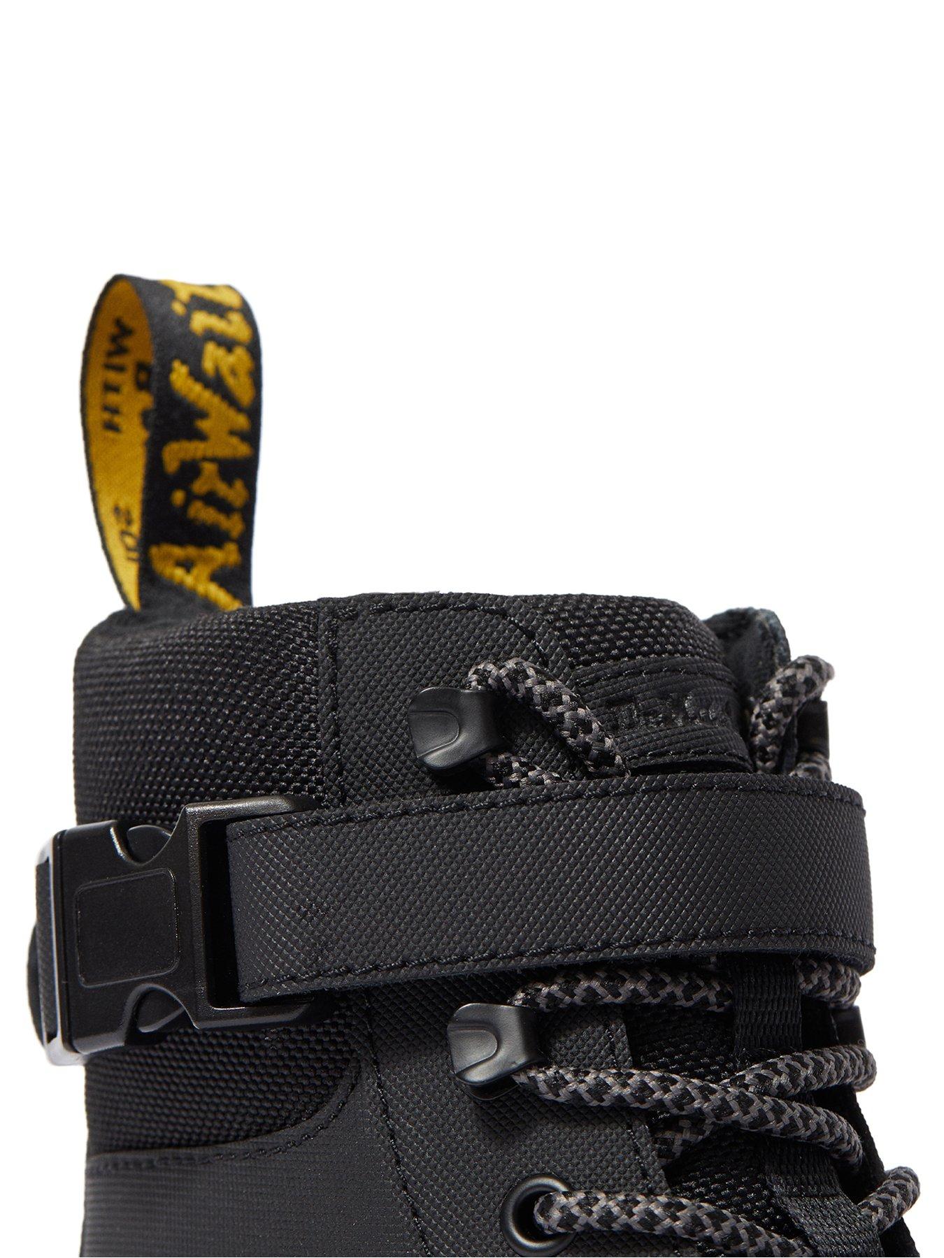 dr martens combs tech utility ankle boots in black