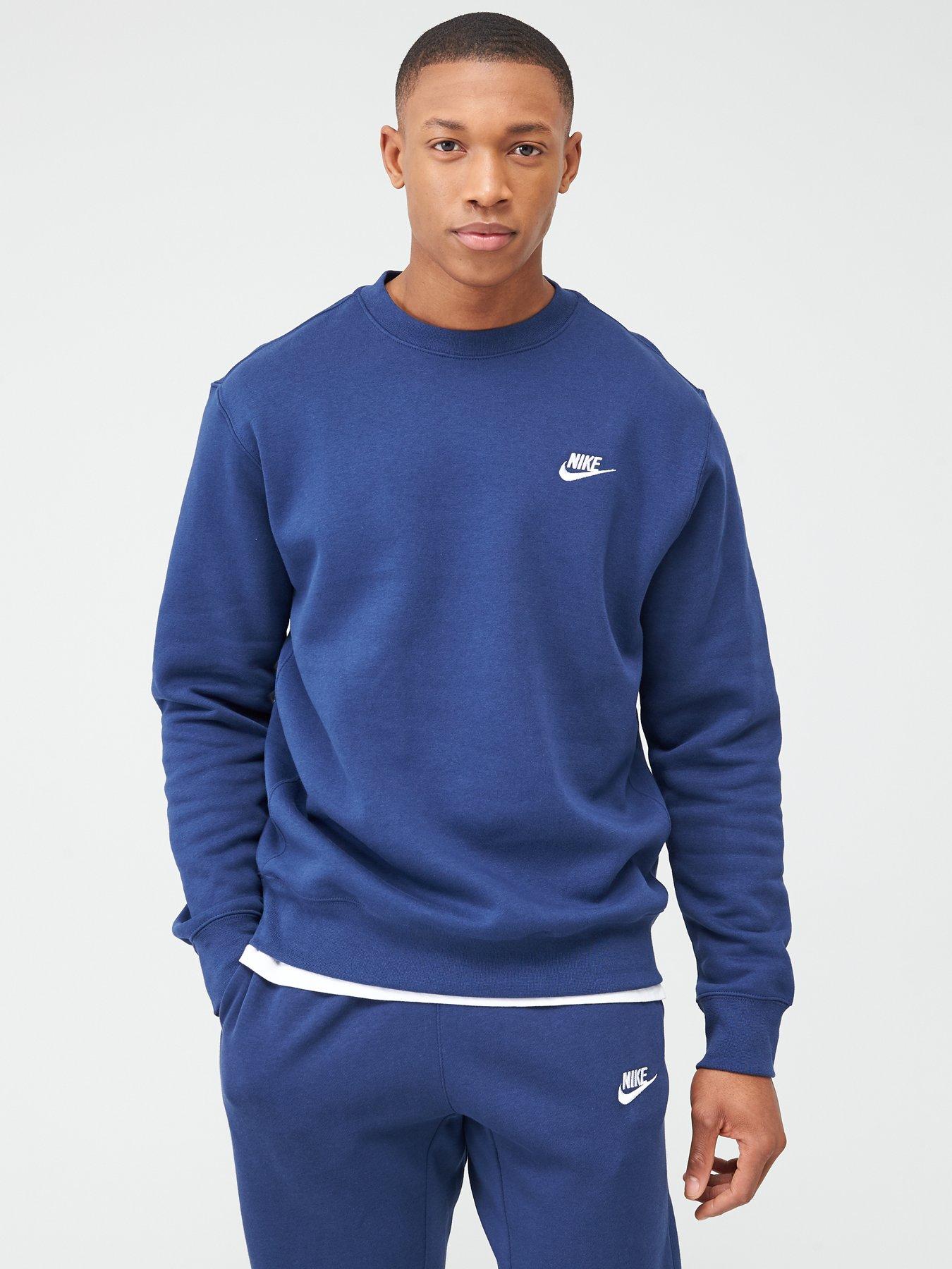 Navy hot sale nike sweatshirt