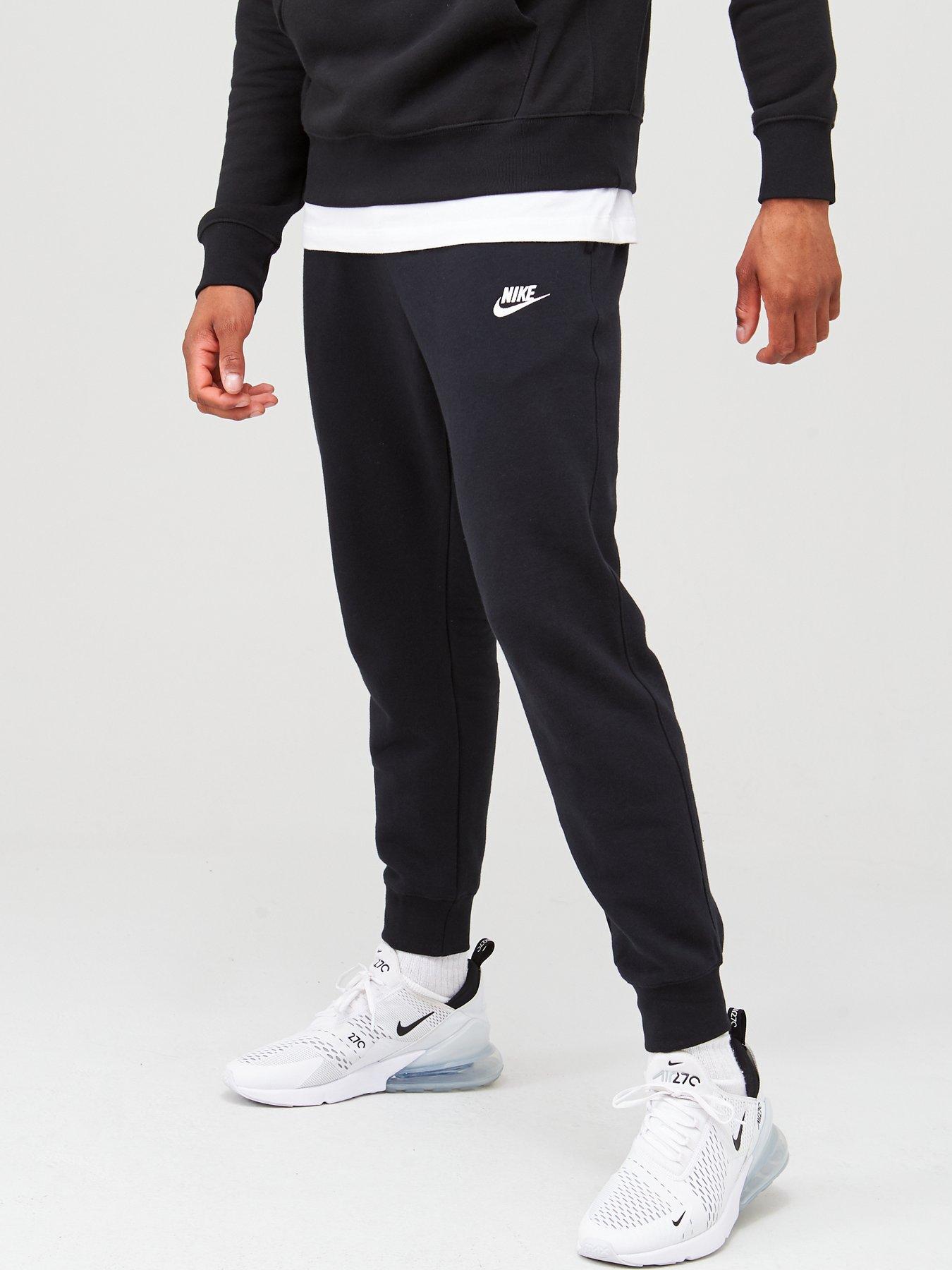 Black nike store club joggers