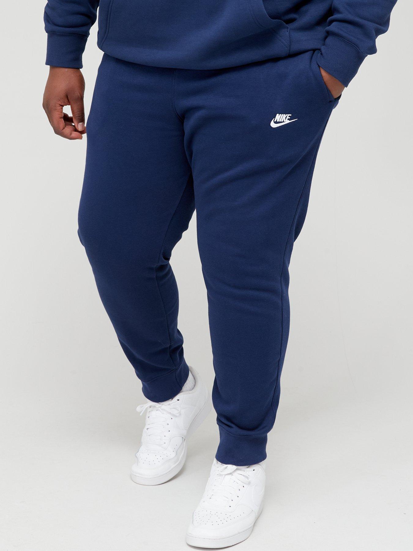 nike men's sportswear club fleece joggers navy