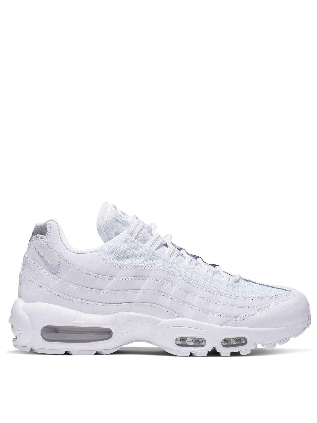 nike air max 95 trainers in all white