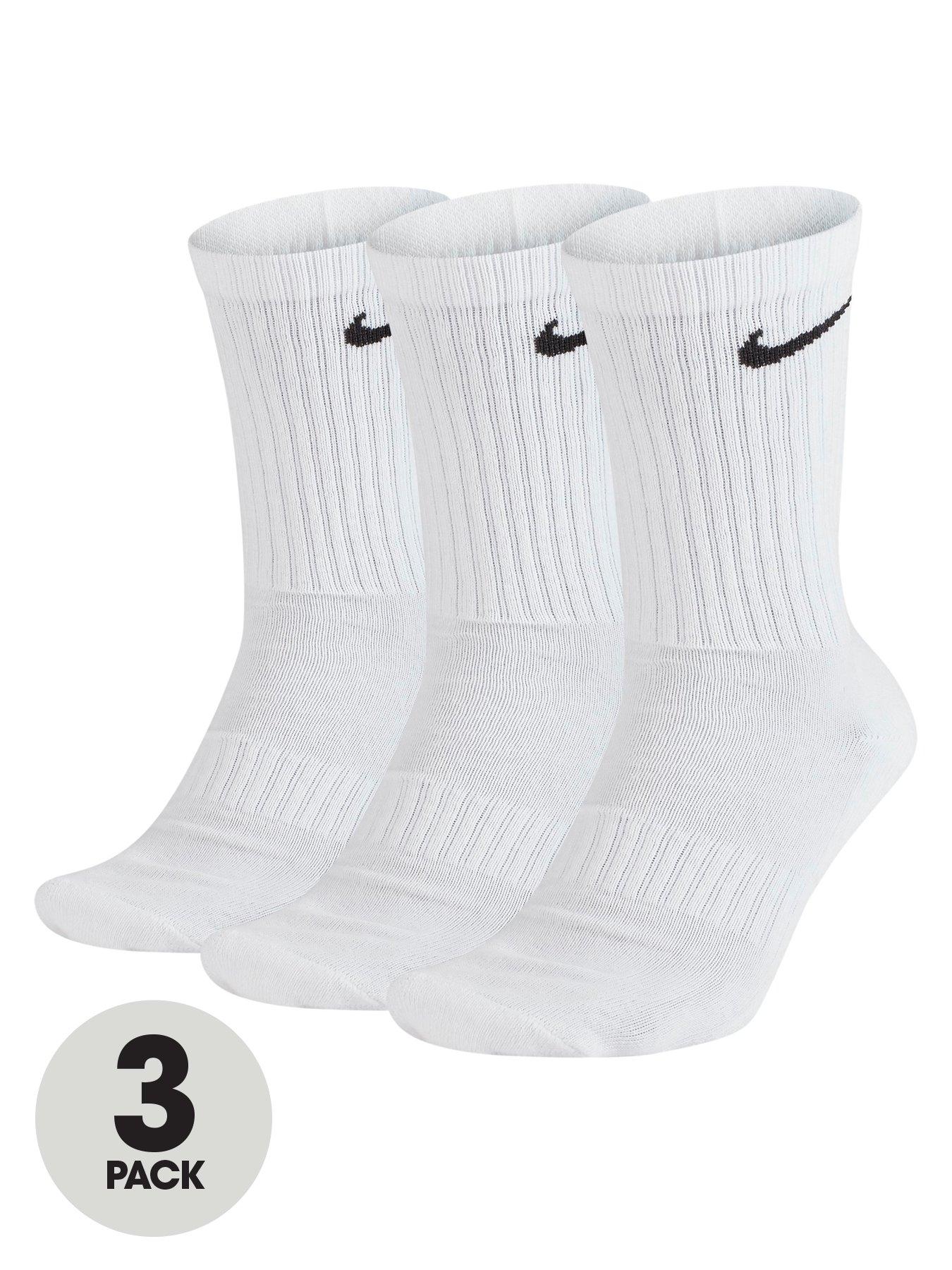 Plain white nike socks sale