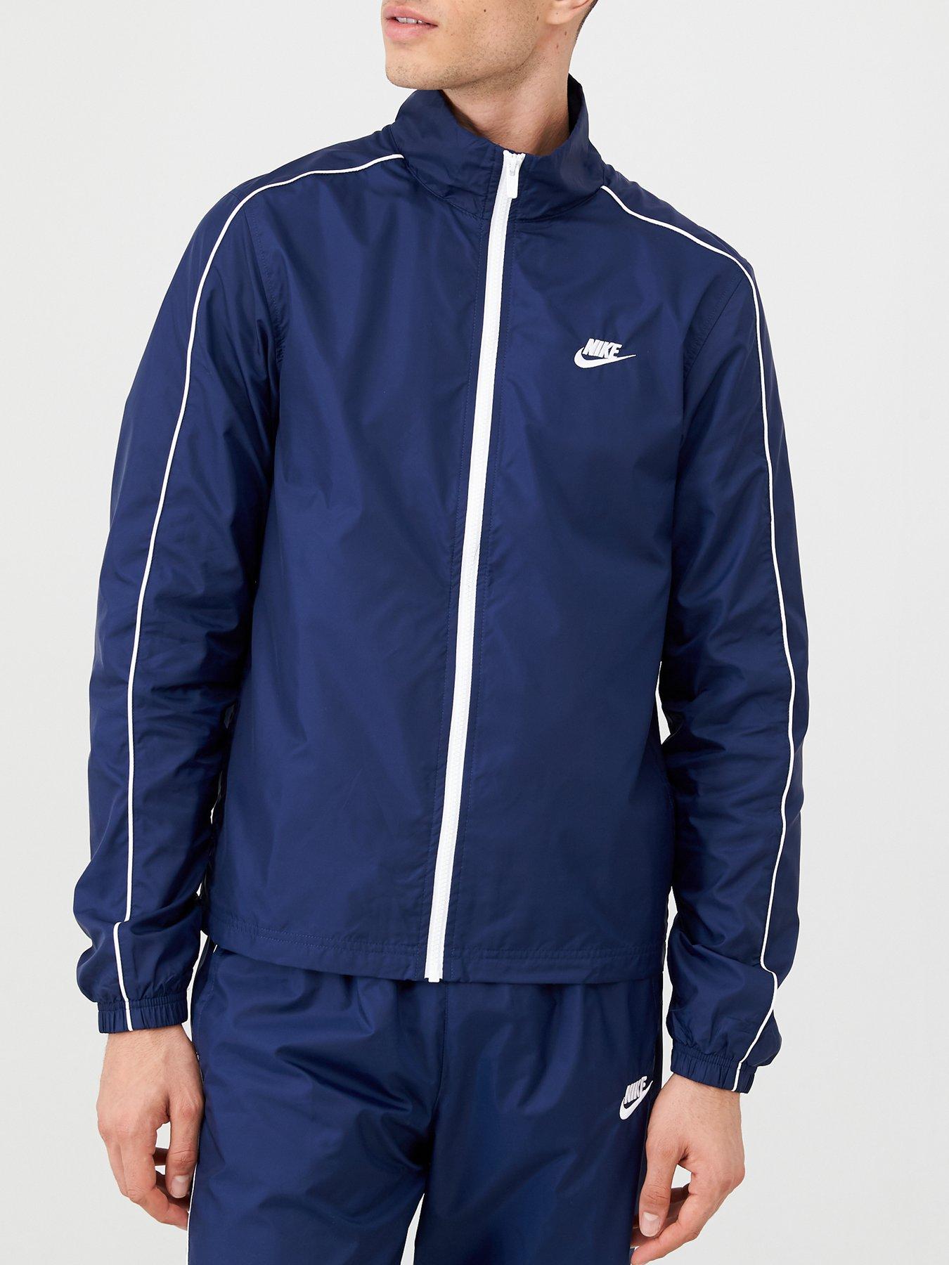 navy blue tracksuit nike