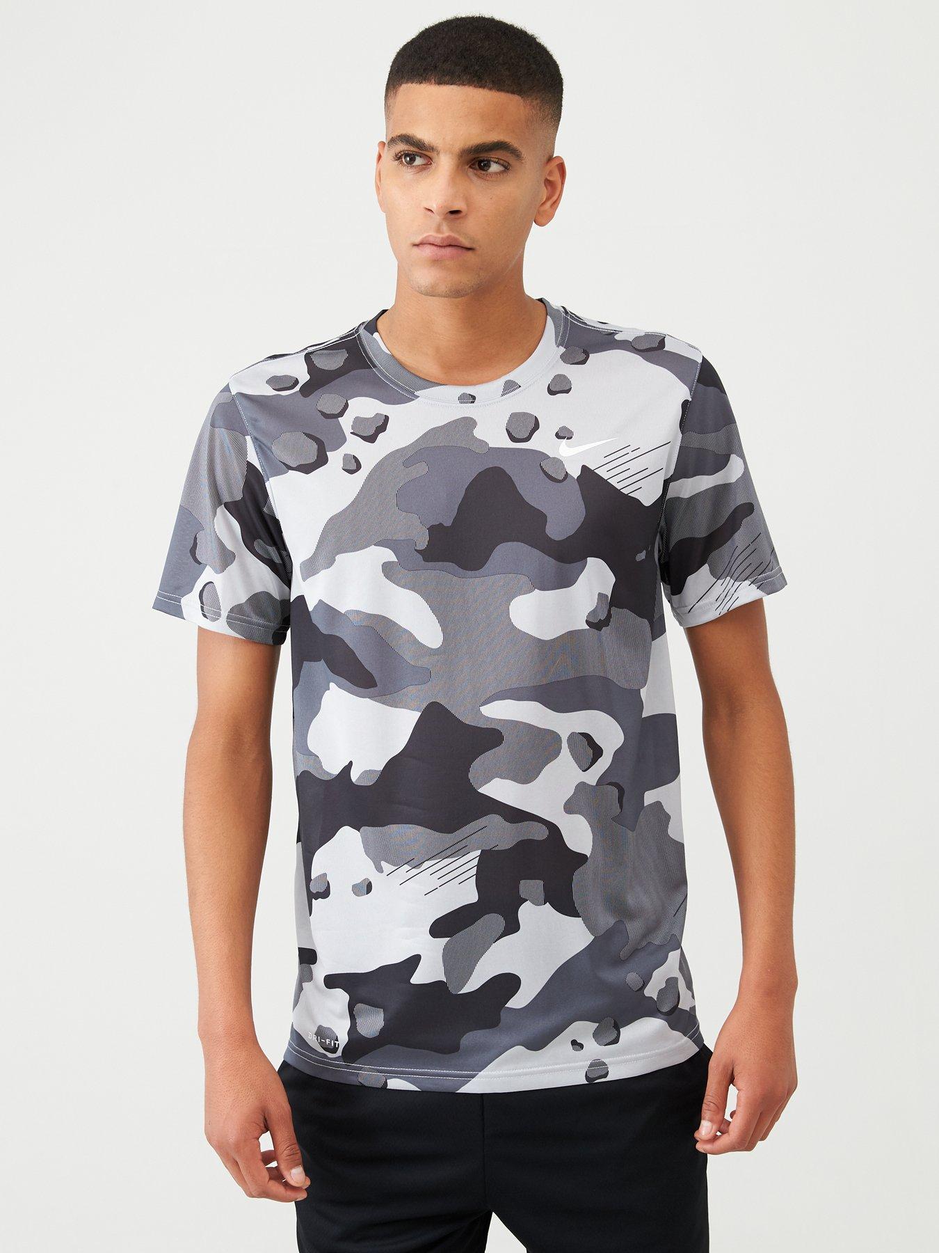 nike training dry camo t shirt