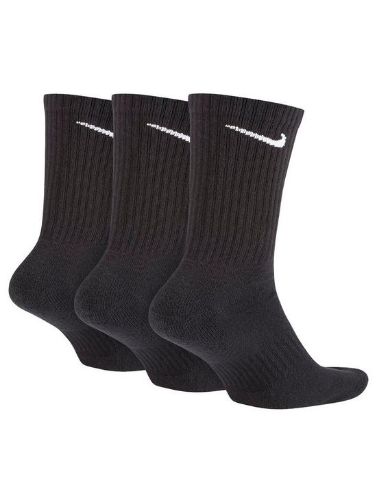 outfit image of nike-mens-train-everyday-cushioned-crew-socks-black
