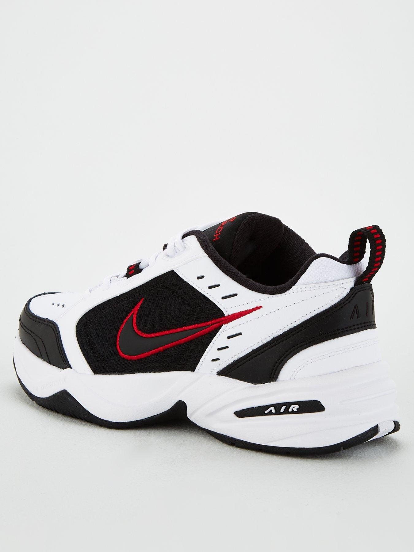 nike monarch iv black red