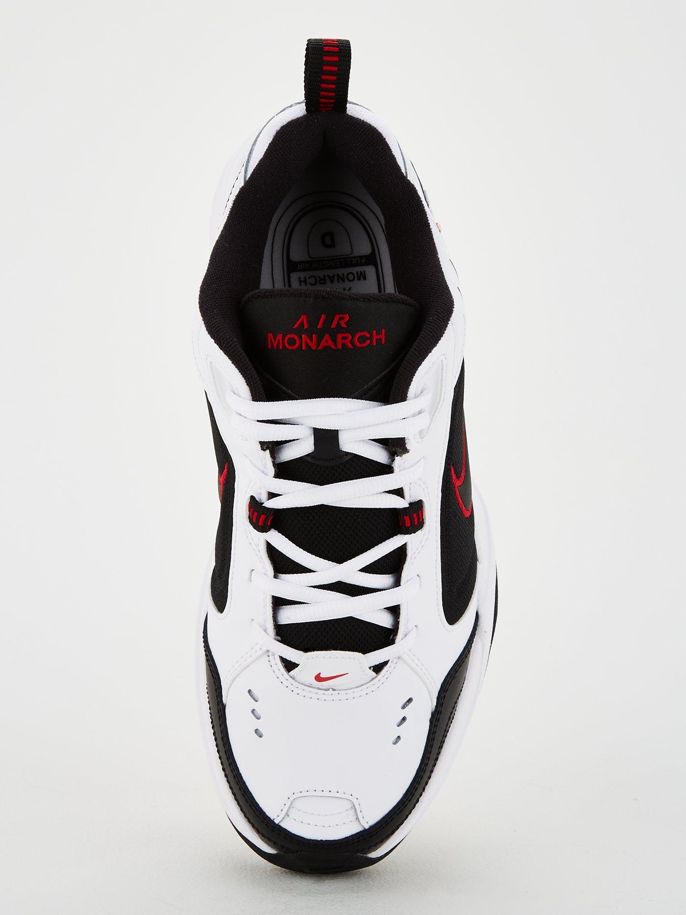 nike air monarch red white black