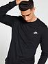 image of nike-sportswear-club-long-sleeve-t-shirt-black