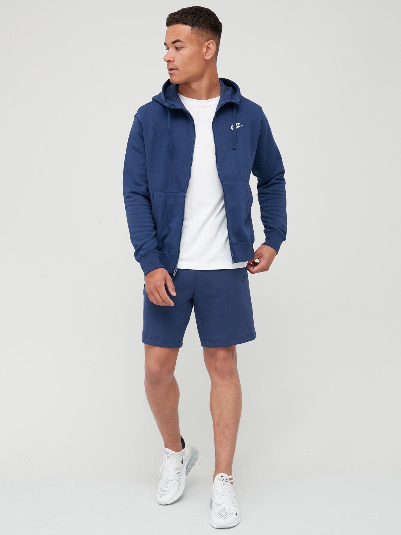 nike club fleece navy