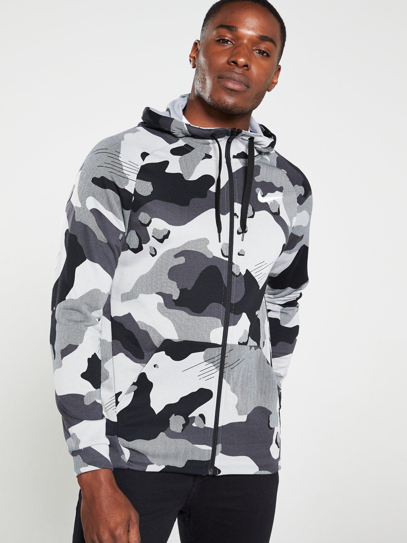 nike dry men's camo training hoodie
