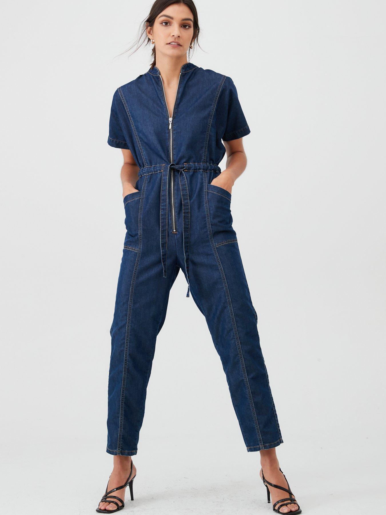 utility jumpsuit denim