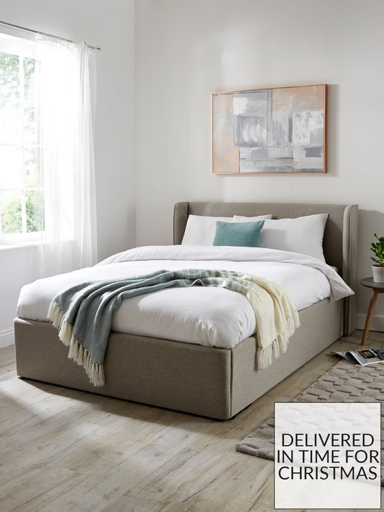 front image of very-home-camden-fabric-ottoman-double-bed-frame