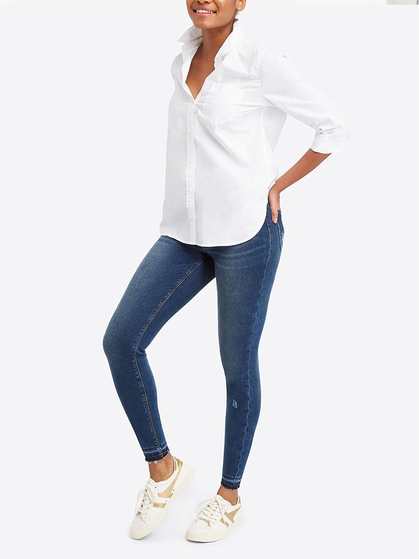 Spanx jeans hot sale sizing