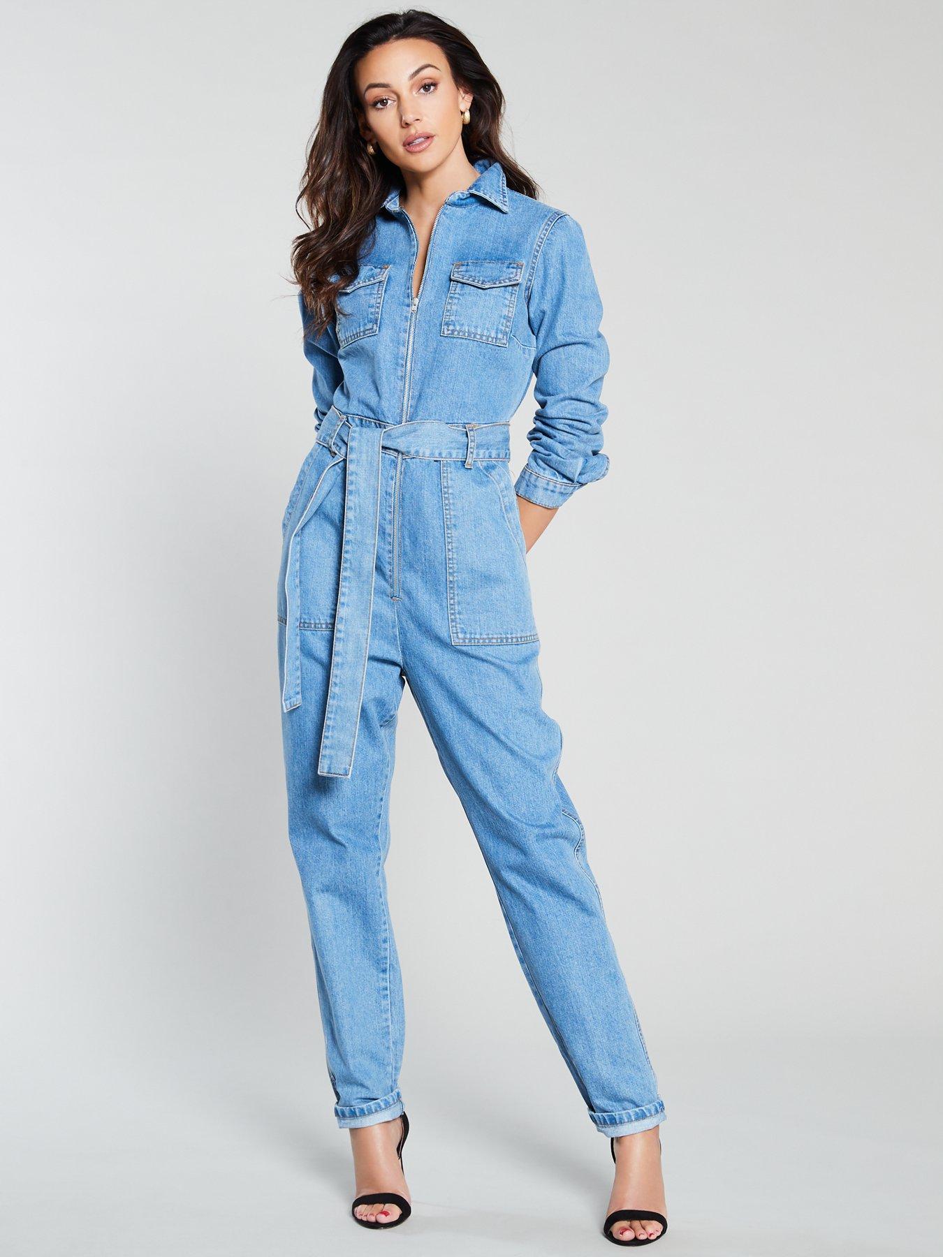 michelle keegan blue jumpsuit