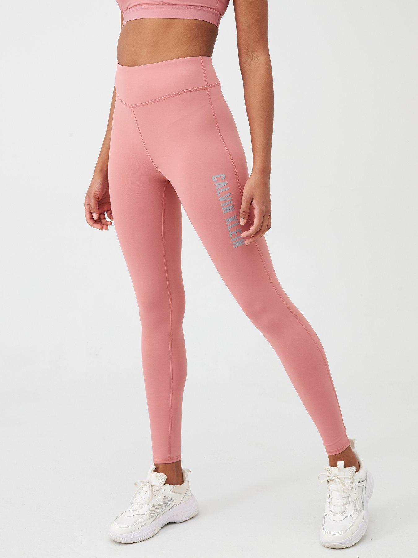 pink calvin klein leggings