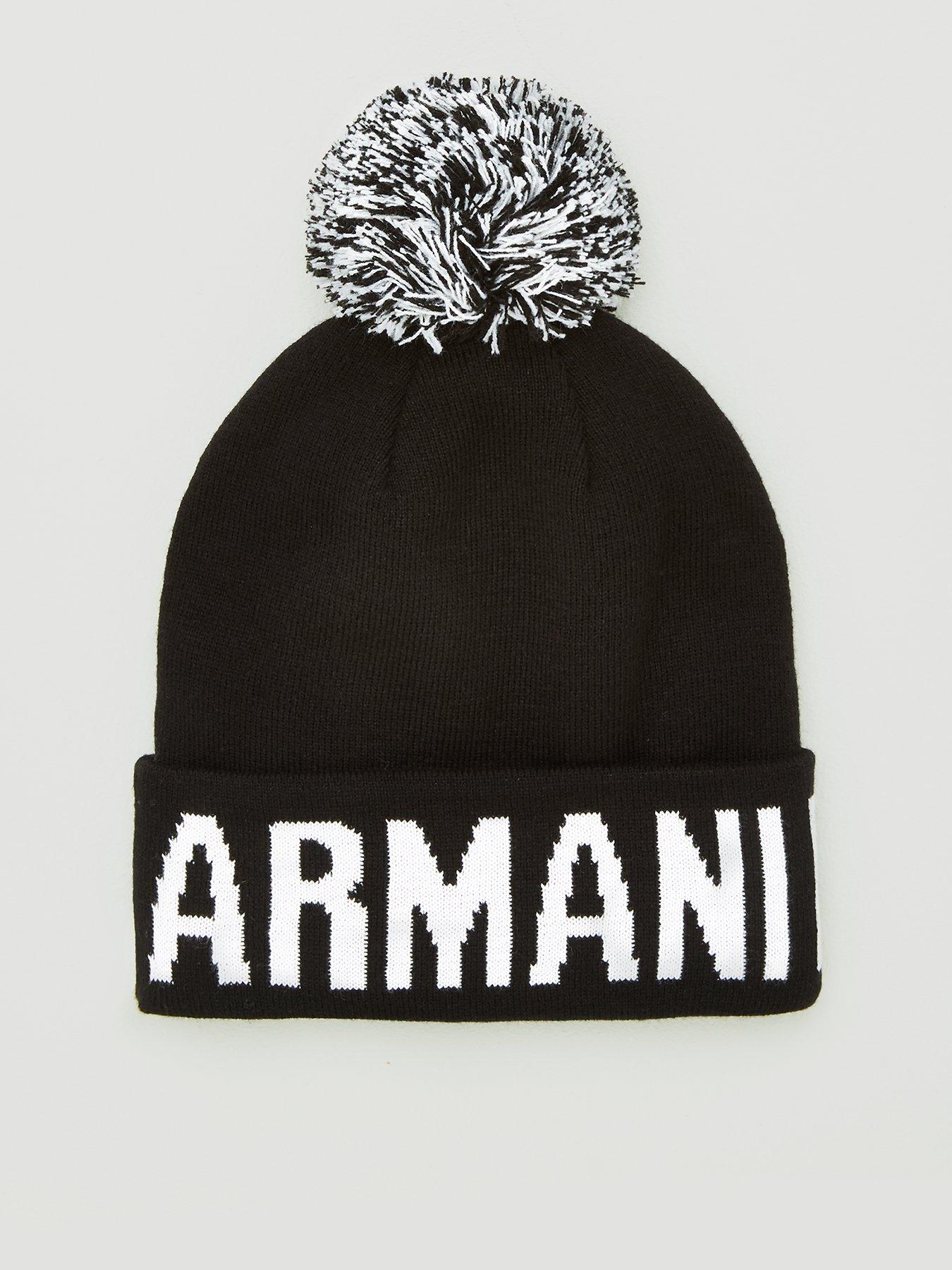 armani bobble hat mens