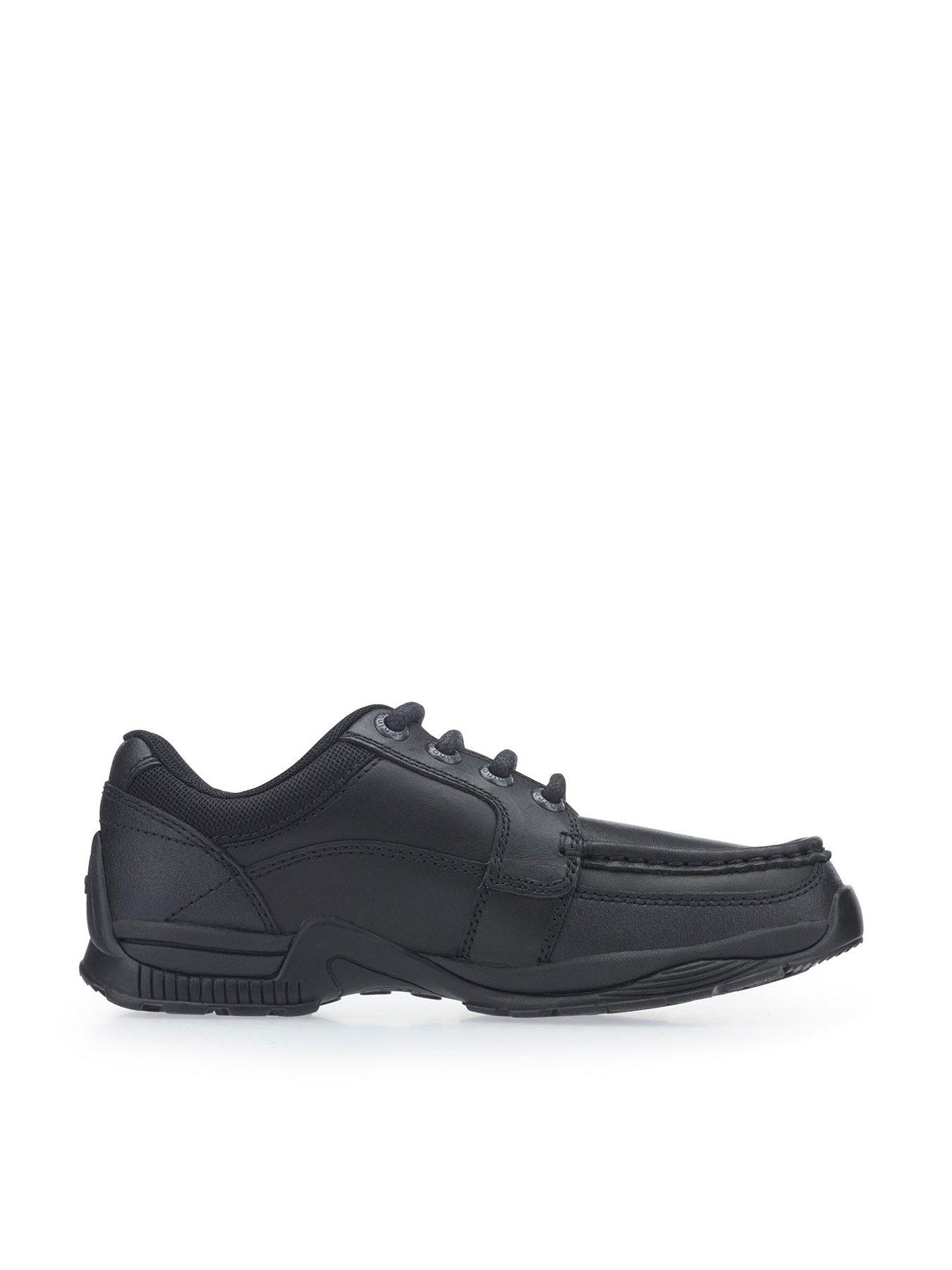 Image 6 of 6 of Start-rite Dylan&nbsp;Leather Lace Up Boys Durable Rhino School Shoes - Black